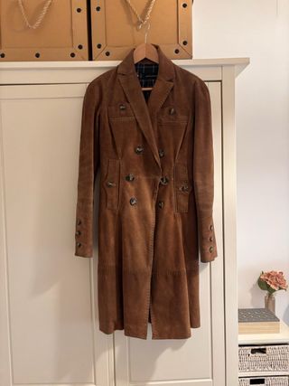 Trench Dsquared2 Marrón Vintage Entallada. Eq 36