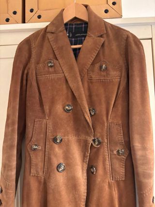 Trench Dsquared2 Marrón Vintage Entallada. Eq 36