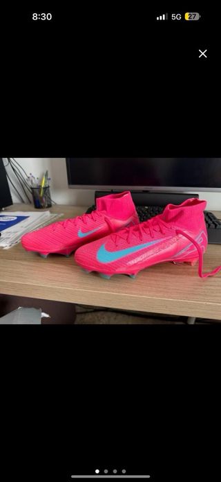Botas de fútbol Nike Mercurial rosas 43