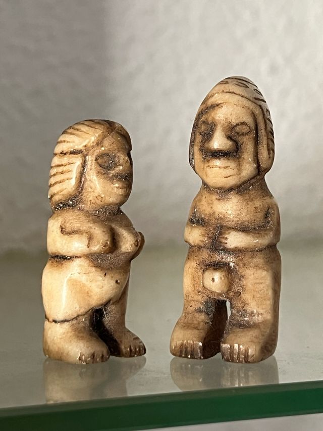 Figuritas Dualidad Andina Pareja Piedra Tallada