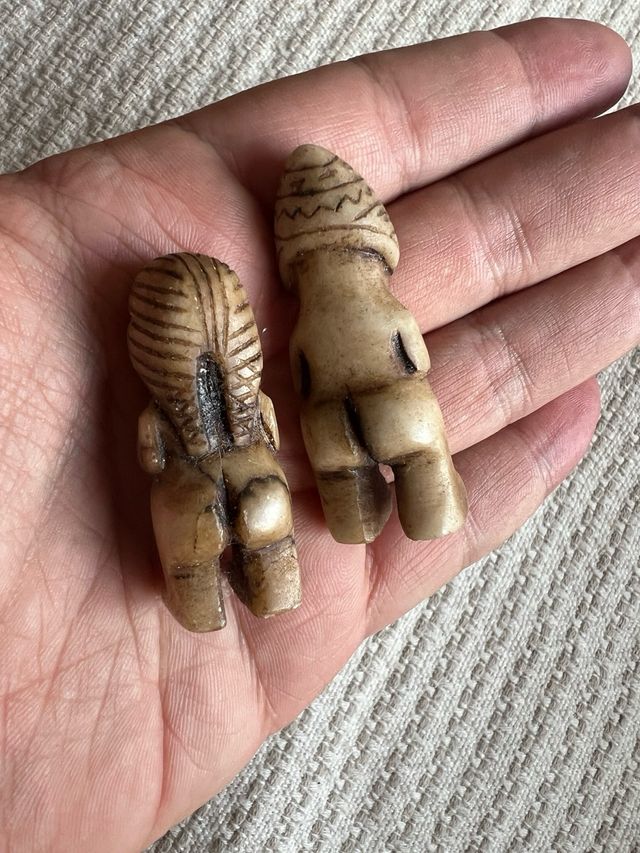 Figuritas Dualidad Andina Pareja Piedra Tallada