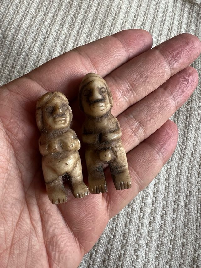 Figuritas Dualidad Andina Pareja Piedra Tallada