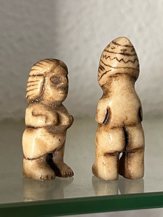 Figuritas Dualidad Andina Pareja Piedra Tallada