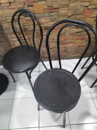9 Sillas Bistrot Negras. Buen estado.