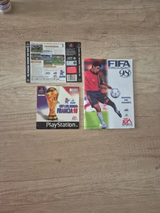 Copa del Mundo 98 PS1 Carátulas y Manual
