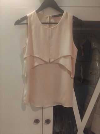 Blusa rosa.Zara .Talla S