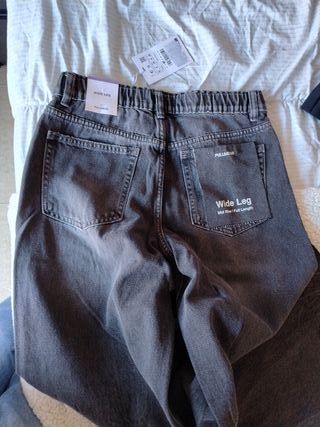 Jeans Pull&Bear Wide Leg Mujer Talla M