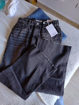 Jeans Pull&Bear Wide Leg Mujer Talla M
