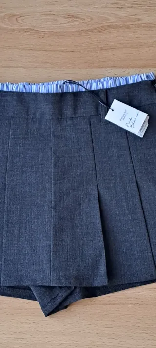 Falda pantalón gris