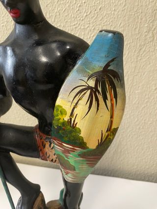 Figura Guerrero Africano Escayola Años 50