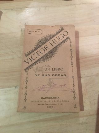 Victor Hugo Un libro de sus obras 1887