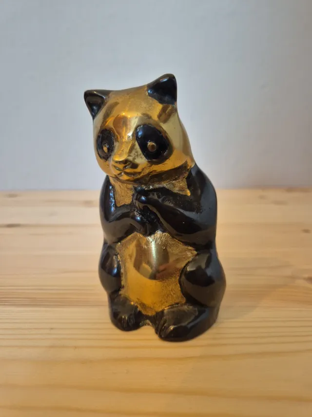 Orso panda in ottone