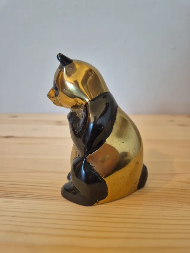 Orso panda in ottone