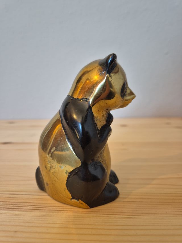 Orso panda in ottone
