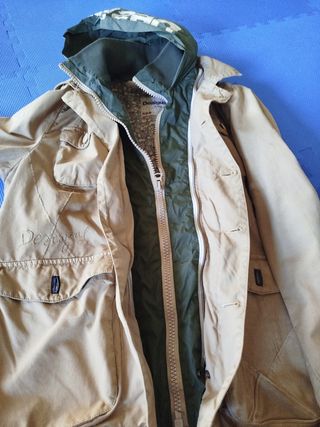 Chaqueta Desigual Beige y Verde Talla M