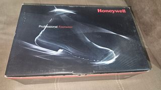 Zapatillas de trabajo Honeywell negras y rojas