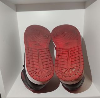 Nike Jordan 1 Mid Reverse Bred 554724-660 ORIGINAL