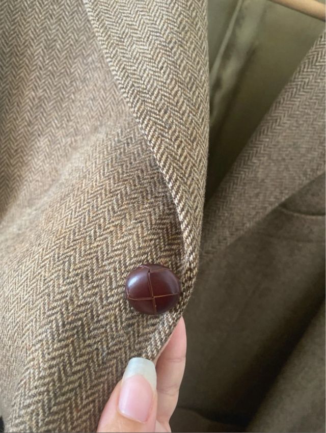 Blazer Lana Hombre T48 Marrón