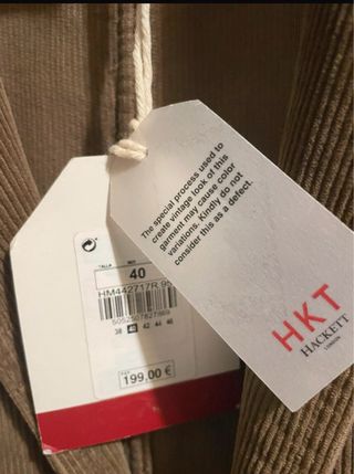 Chaqueta Hackett Marrón Pana