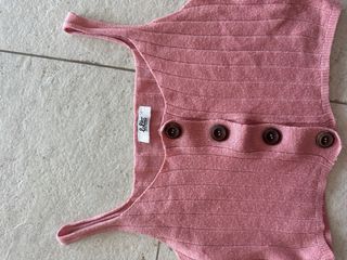 Top Lolita rosa con botones