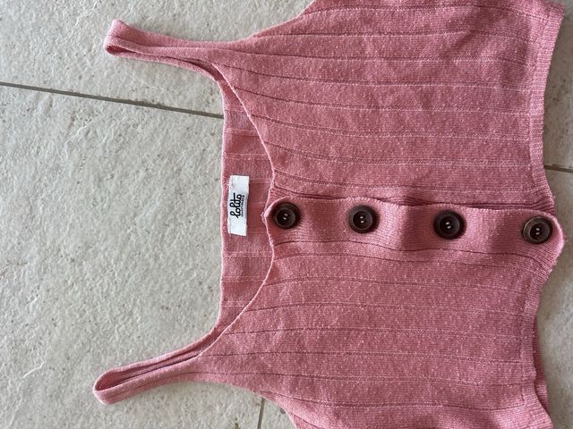 Top Lolita rosa con botones