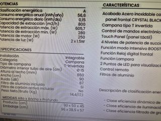 Campana Extractora INFINITON T 90