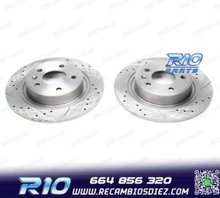 DISCOS DE FRENO PARA MINI PERFORADOS RANURADOS