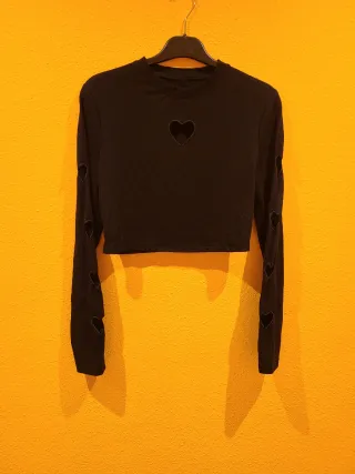 Camiseta negra  top 