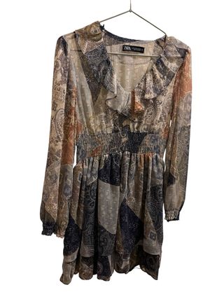 Vestito donna Zara fantasia patchwork