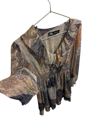 Vestito donna Zara fantasia patchwork