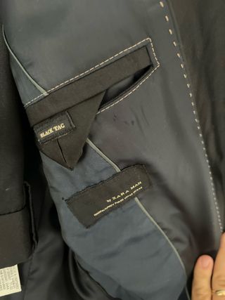 Traje de vestir negro Zara
