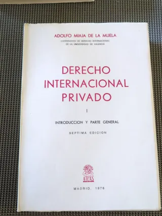 Derecho internacional privado: 2 vol.+ Prácticas.