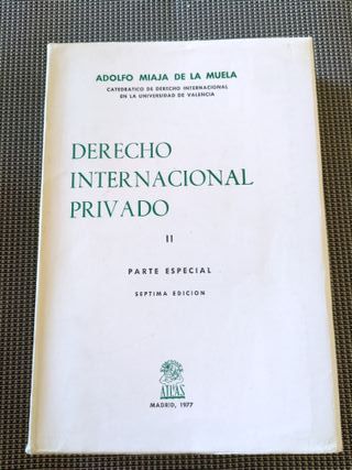 Derecho internacional privado: 2 vol.+ Prácticas.