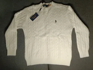 Jersey Polo Ralph Lauren Blanco Cable Knit