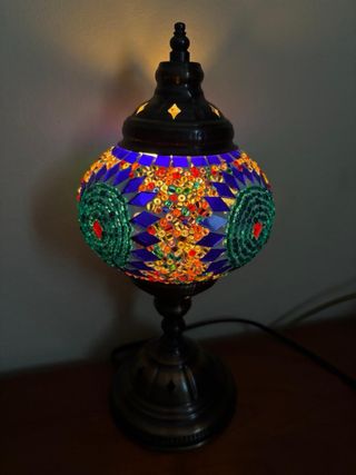 Lámpara de mesa mosaico artesanal