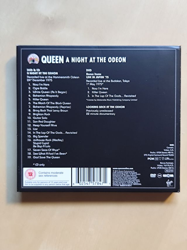 Queen "A night at the Odeon" 