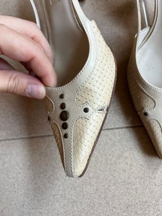 Zapatos Balenciaga Beige/Blanco Talla 38