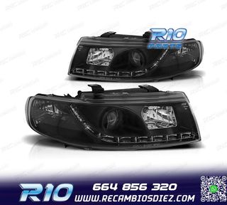 FAROS SEAT LEON 1M LUZ DIURNA FONDO NEGRO 99-05
