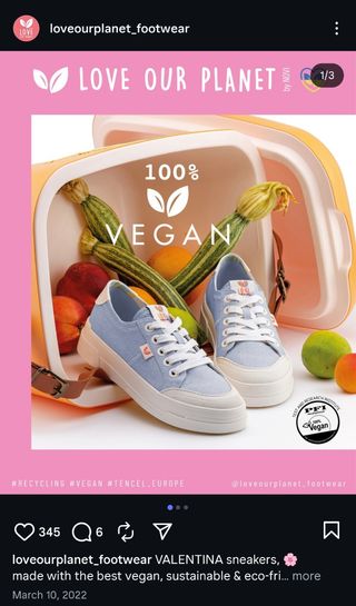 Zapatillas Love Our Planet Azul T.39