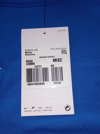 Maglia Nike blu manica lunga