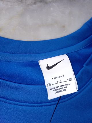 Maglia Nike blu manica lunga