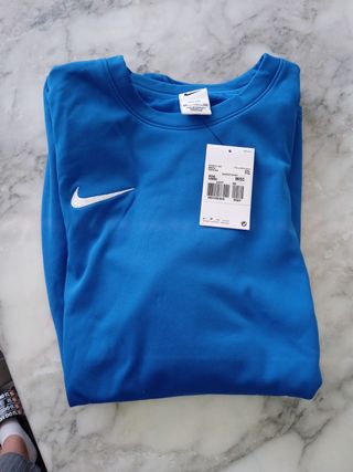 Maglia Nike blu manica lunga