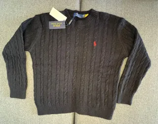 Jersey Polo Ralph Lauren Negro Cable Knit