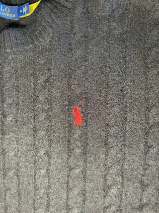 Jersey Polo Ralph Lauren Negro Cable Knit