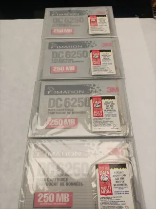 Lote 4 cartuchos memoria Imation DC 6250