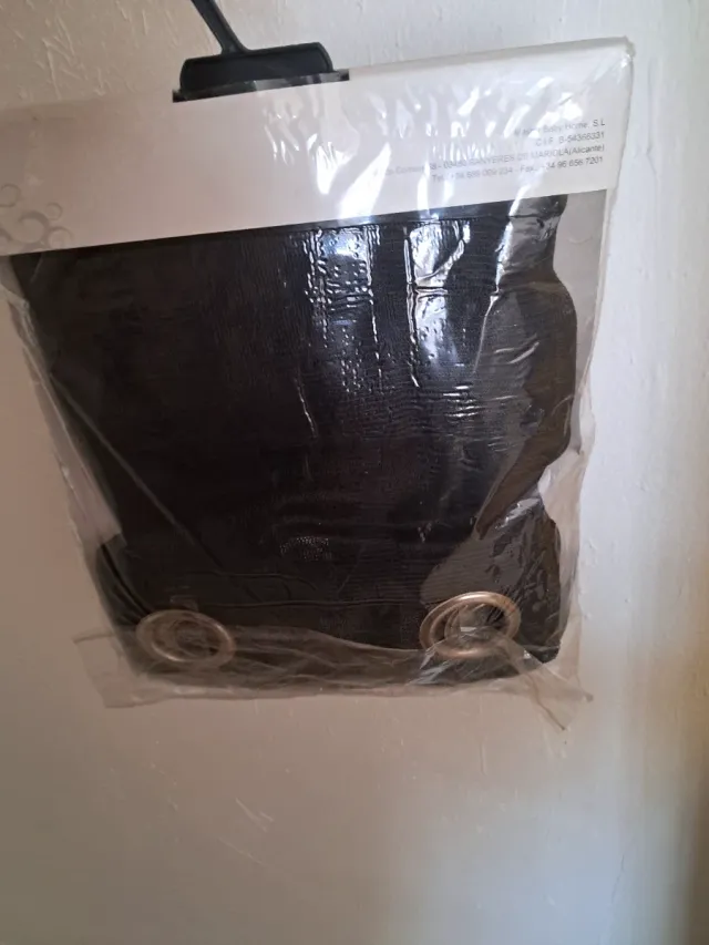 Cortina Dufi Home Aire Jacquard Negra