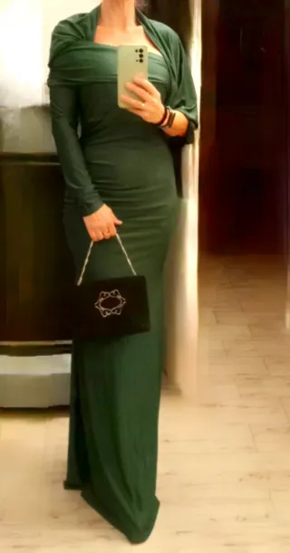 Vestido verde de fiesta