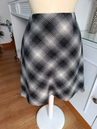 Falda cuadros H&M