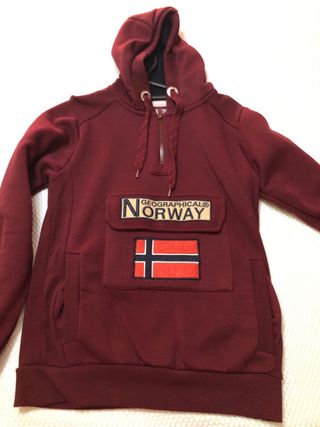 Sudadera Geographical Norway Roja