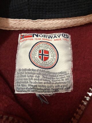 Sudadera Geographical Norway Roja